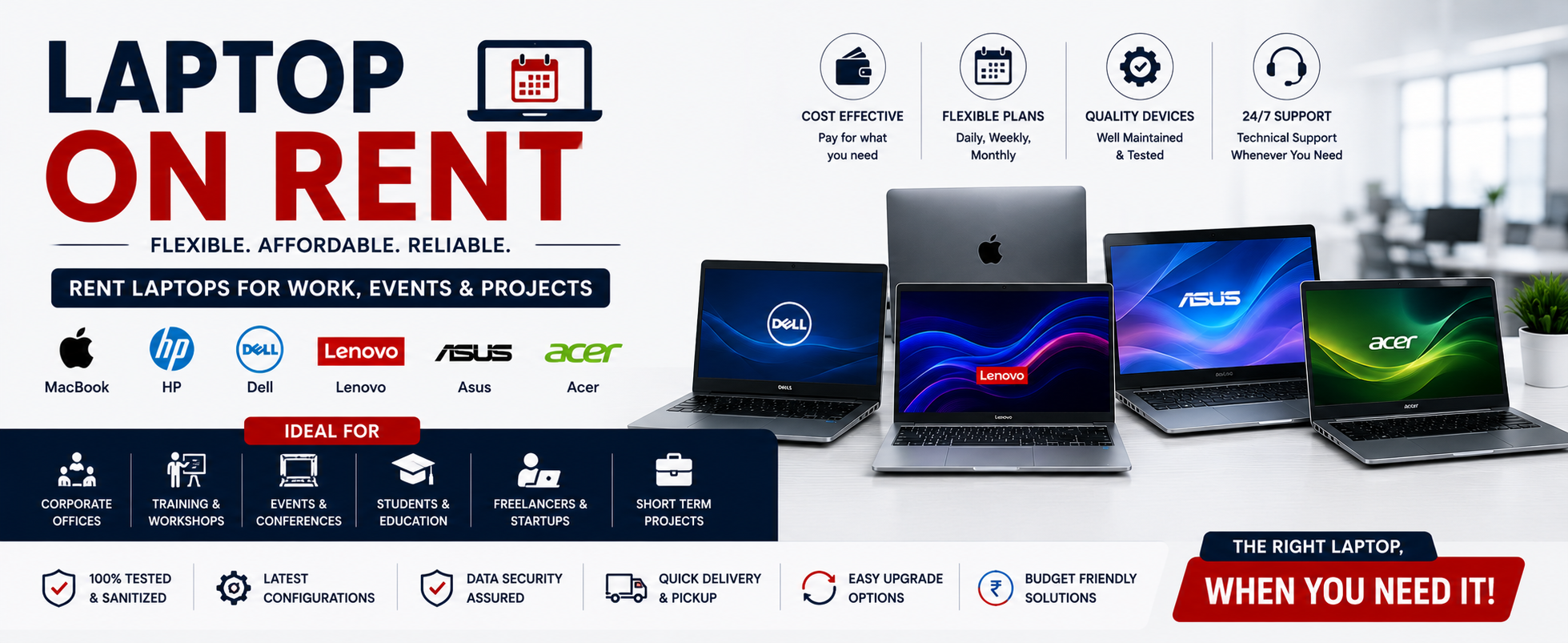 Laptop on Rent In Wakad, Pune